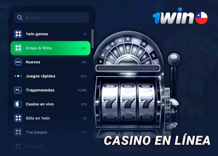 Salón del casino de 1win en pantalla de escritorio
