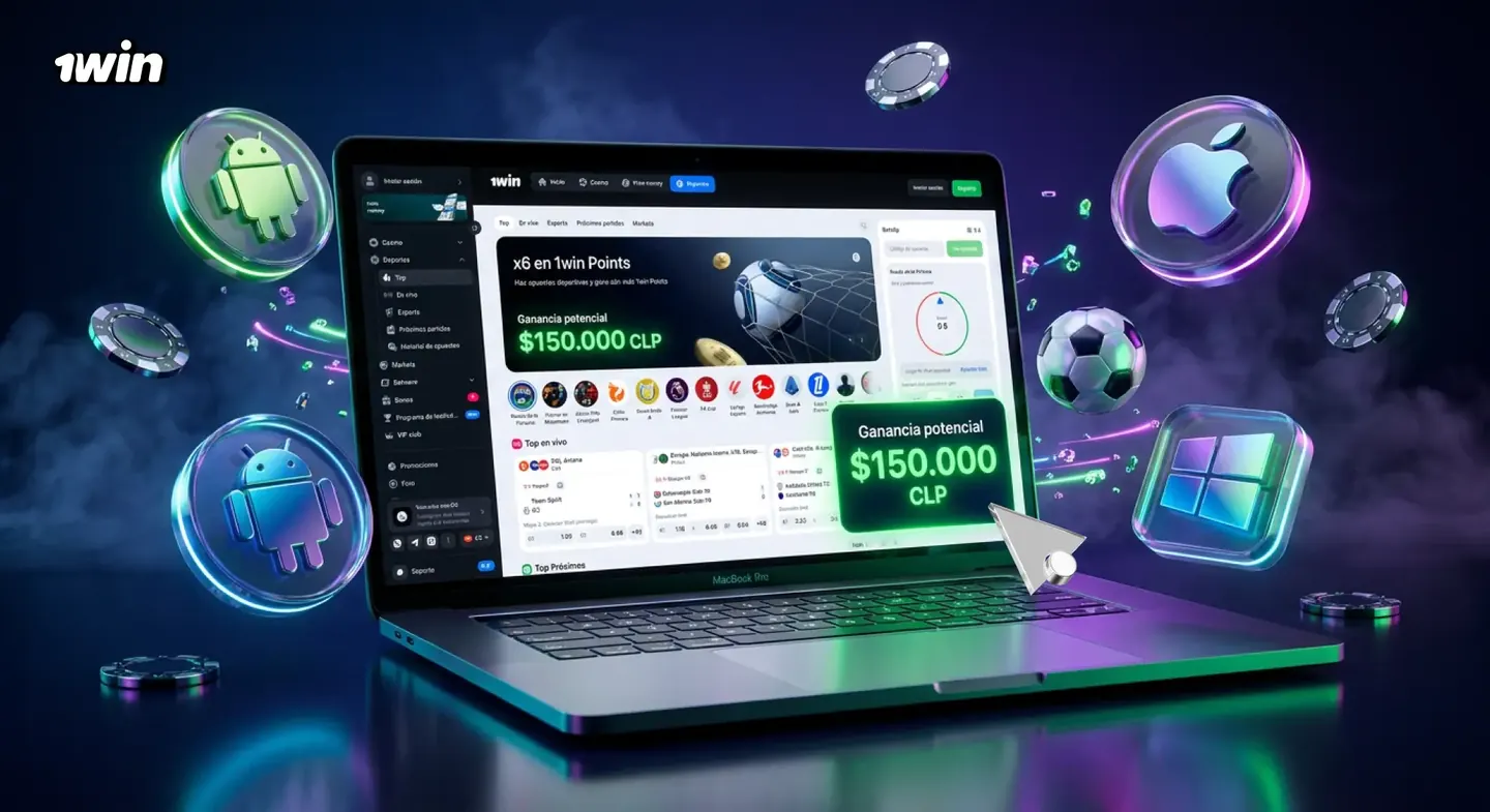 1win abierta en móvil, tablet y computador de escritorio